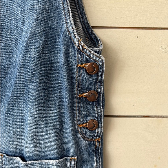 Joes Jeans Denim Overall Dress with Button Details - Picture 3 of 5